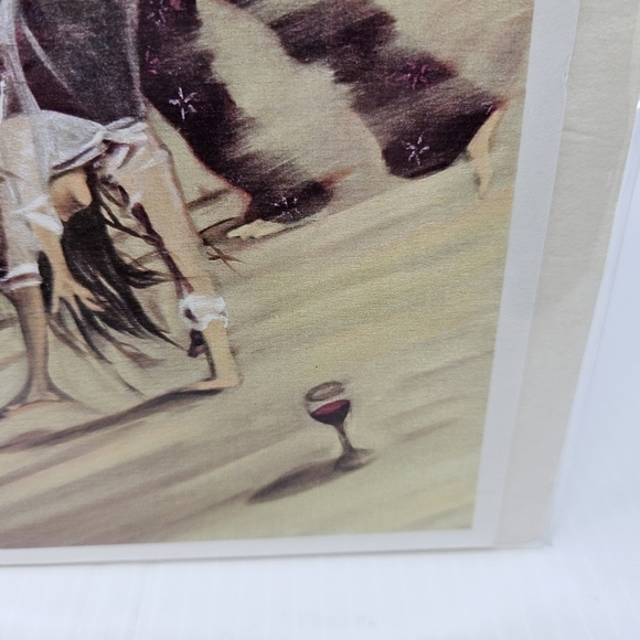 Art Print by KD Morris Beach Scene Titled Non Attachment Signed Ready To Frame - Picture 2 of 7